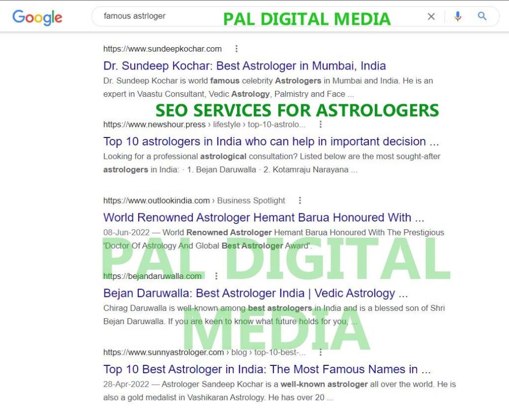 SEO Services for Astrologers